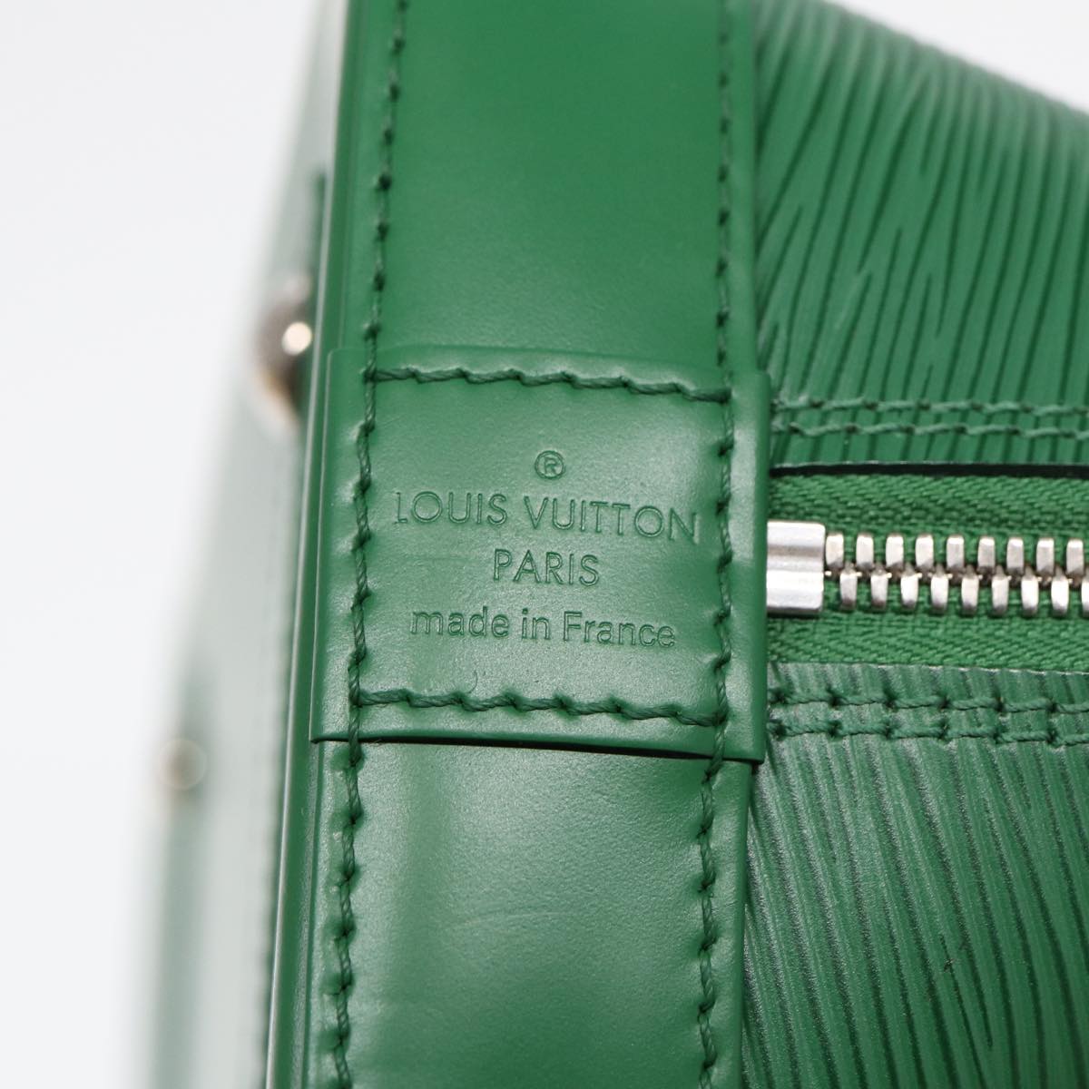 LOUIS VUITTON Epi Alma PM Hand Bag Green Cloak M40618 LV 85350A