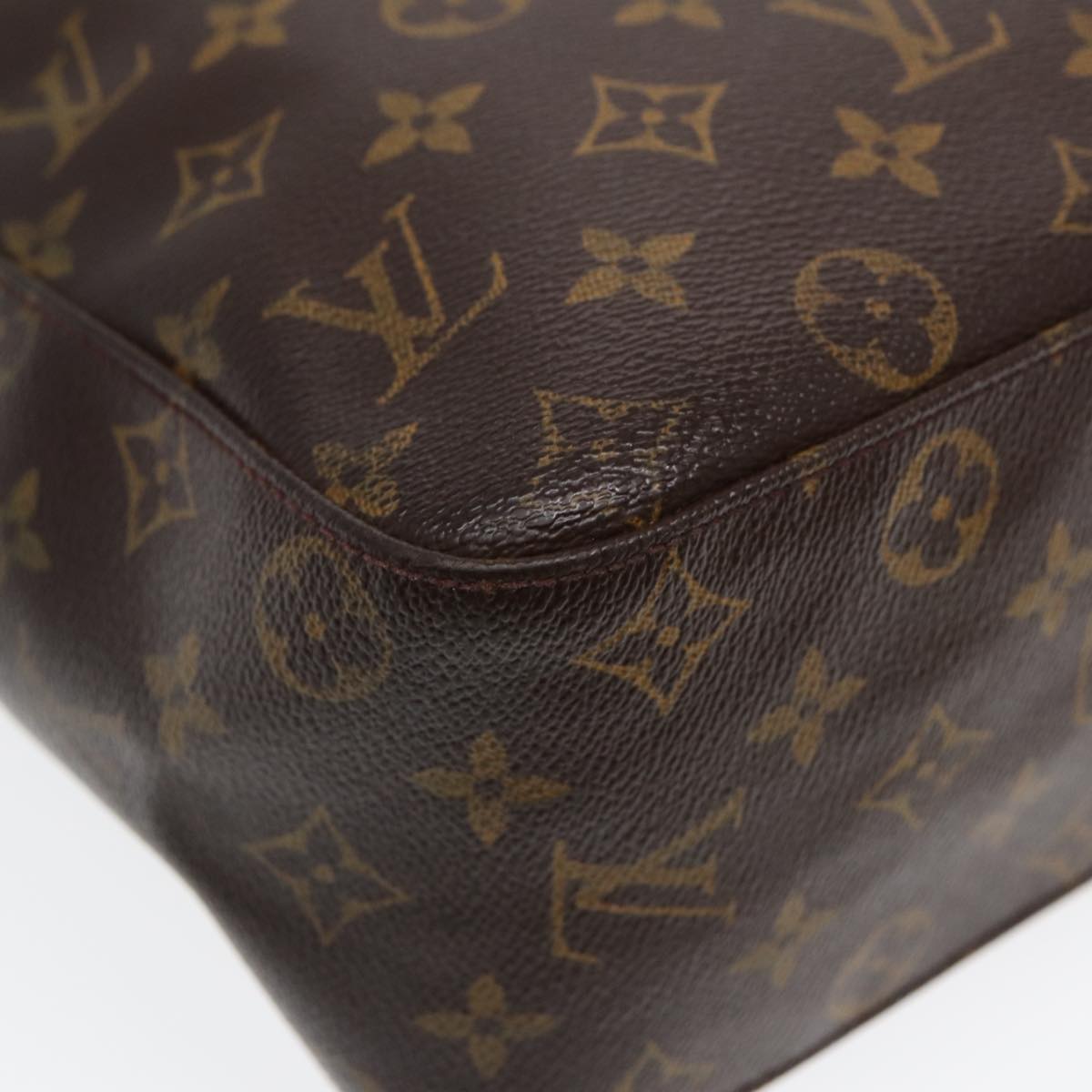 LOUIS VUITTON Monogram Looping GM Shoulder Bag M51145 LV 85359
