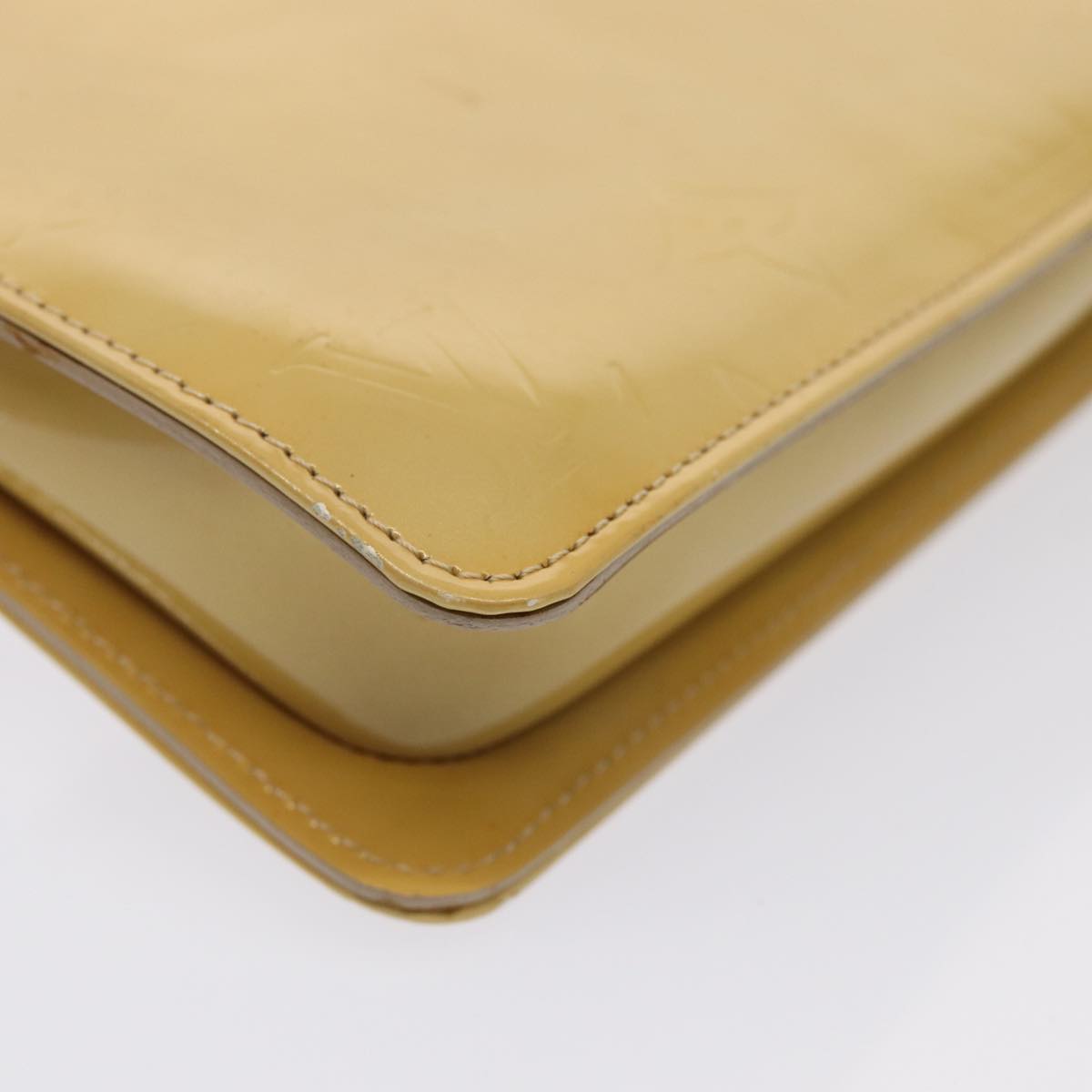 LOUIS VUITTON Monogram Vernis Lexington Accessory Pouch Beige M91010 85381