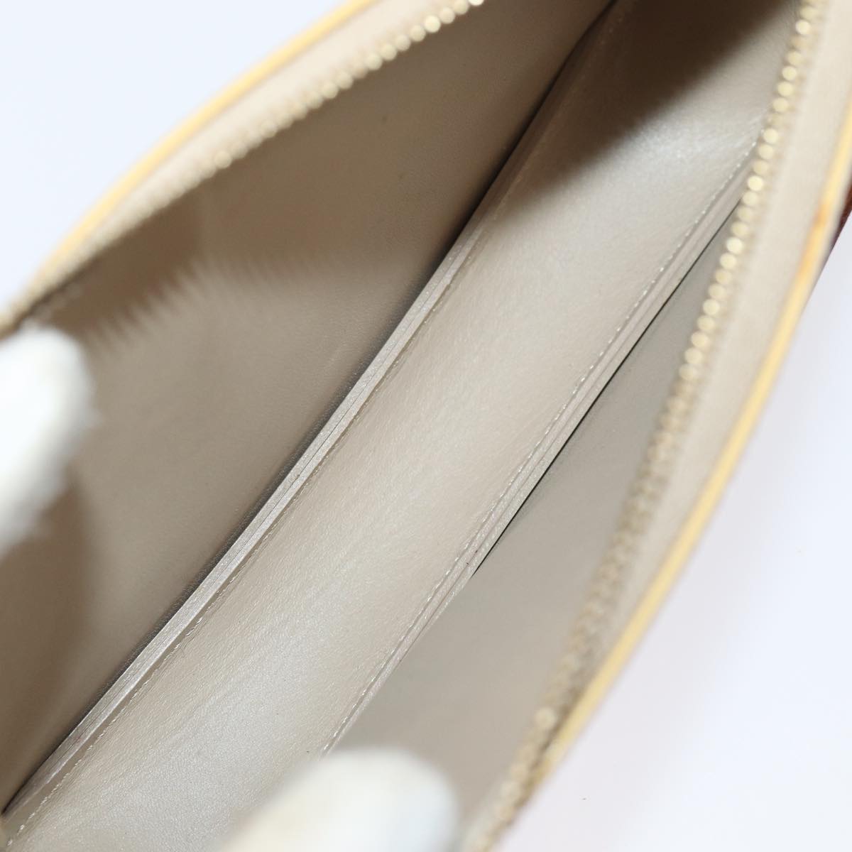 LOUIS VUITTON Monogram Vernis Lexington Accessory Pouch Beige M91010 85381