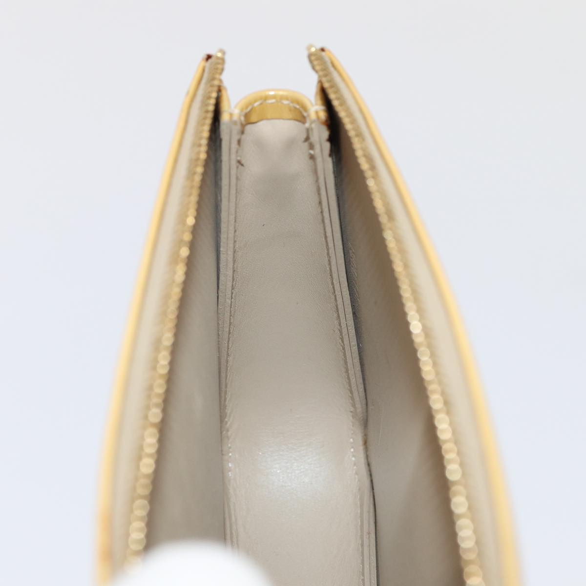 LOUIS VUITTON Monogram Vernis Lexington Accessory Pouch Beige M91010 85381
