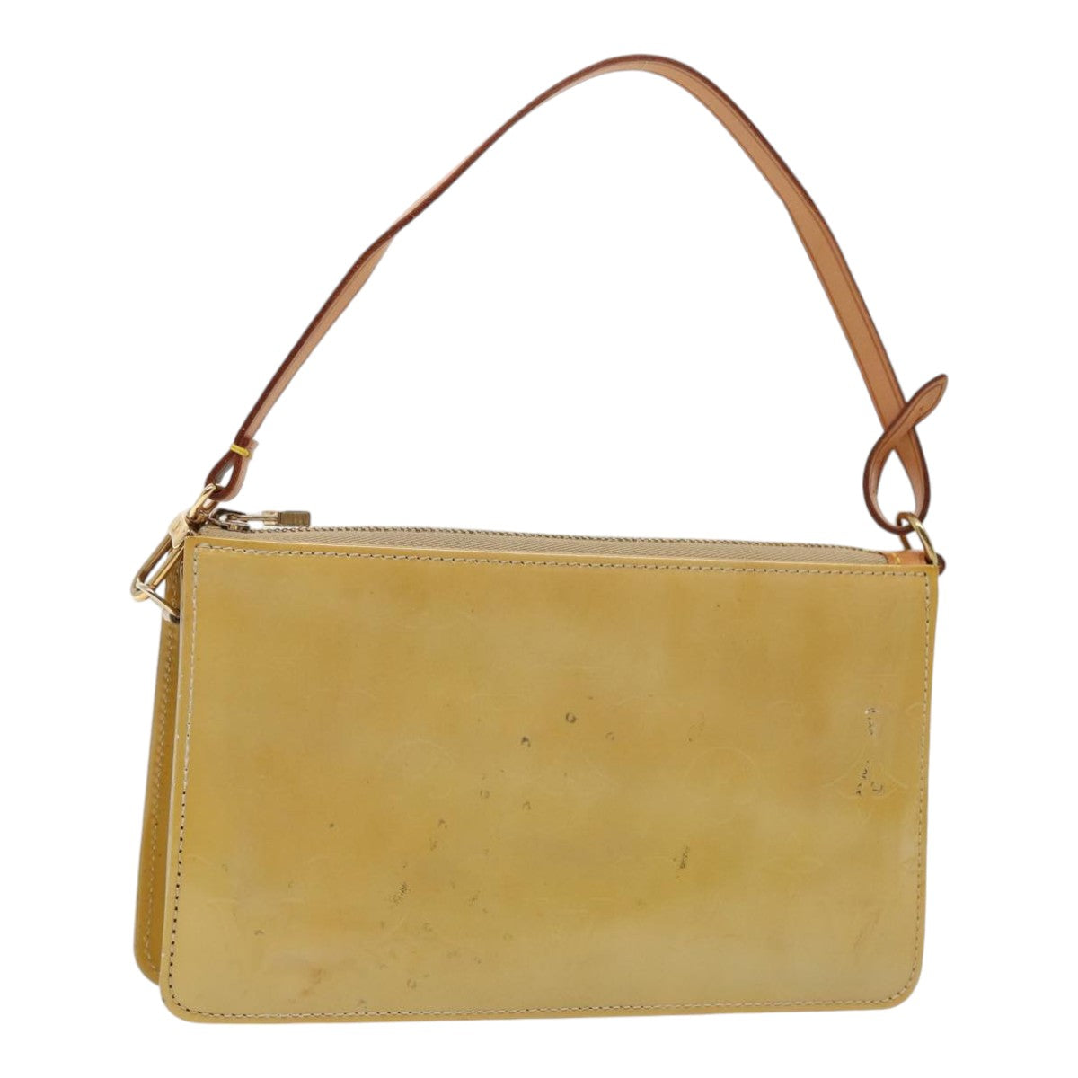 LOUIS VUITTON Monogram Vernis Lexington Accessory Pouch Beige M91010 85381