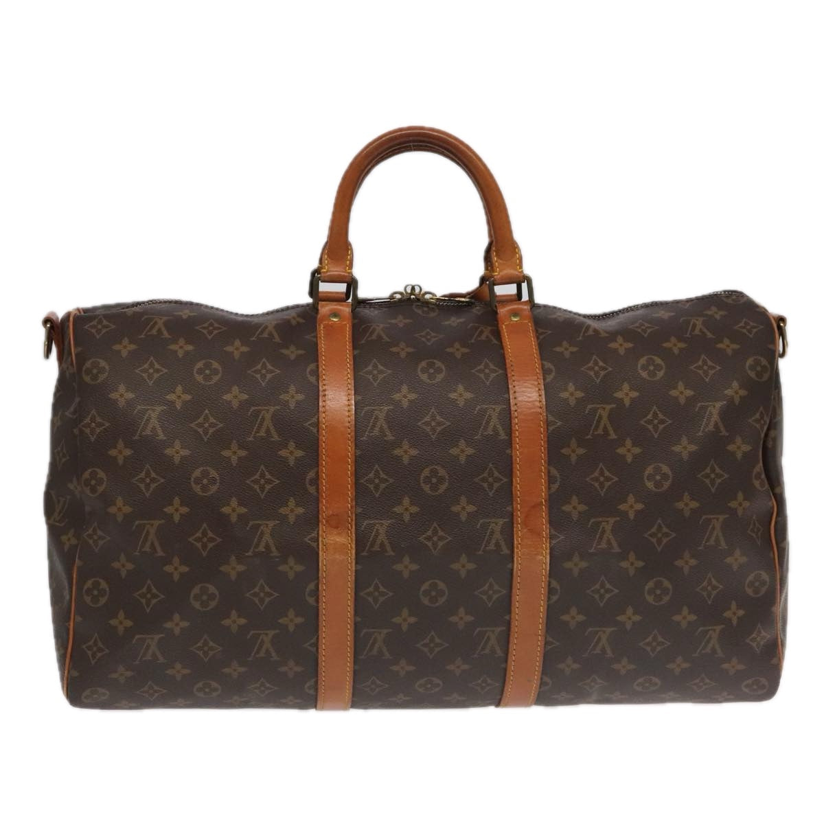 LOUIS VUITTON Monogram Keepall Bandouliere 50 Boston Bag M41416 LV 85407