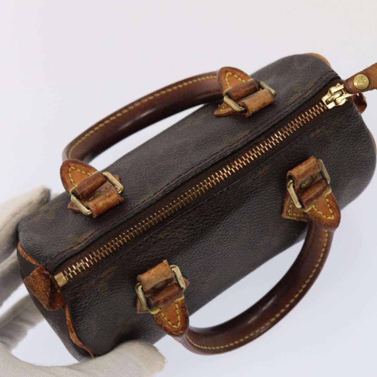 LOUIS VUITTON Monogram Mini Speedy Hand Bag M41534 LV 85420