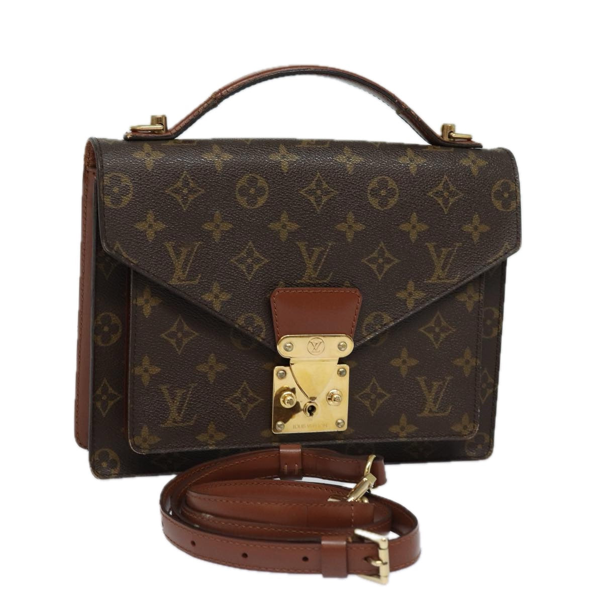 LOUIS VUITTON Monogram Monceau 26 Shoulder Bag M51187 LV 85427