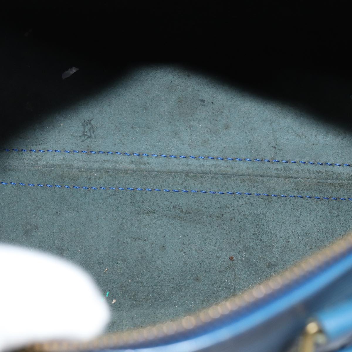 LOUIS VUITTON Epi Speedy 25 Hand Bag Toledo Blue M43015 LV 85451