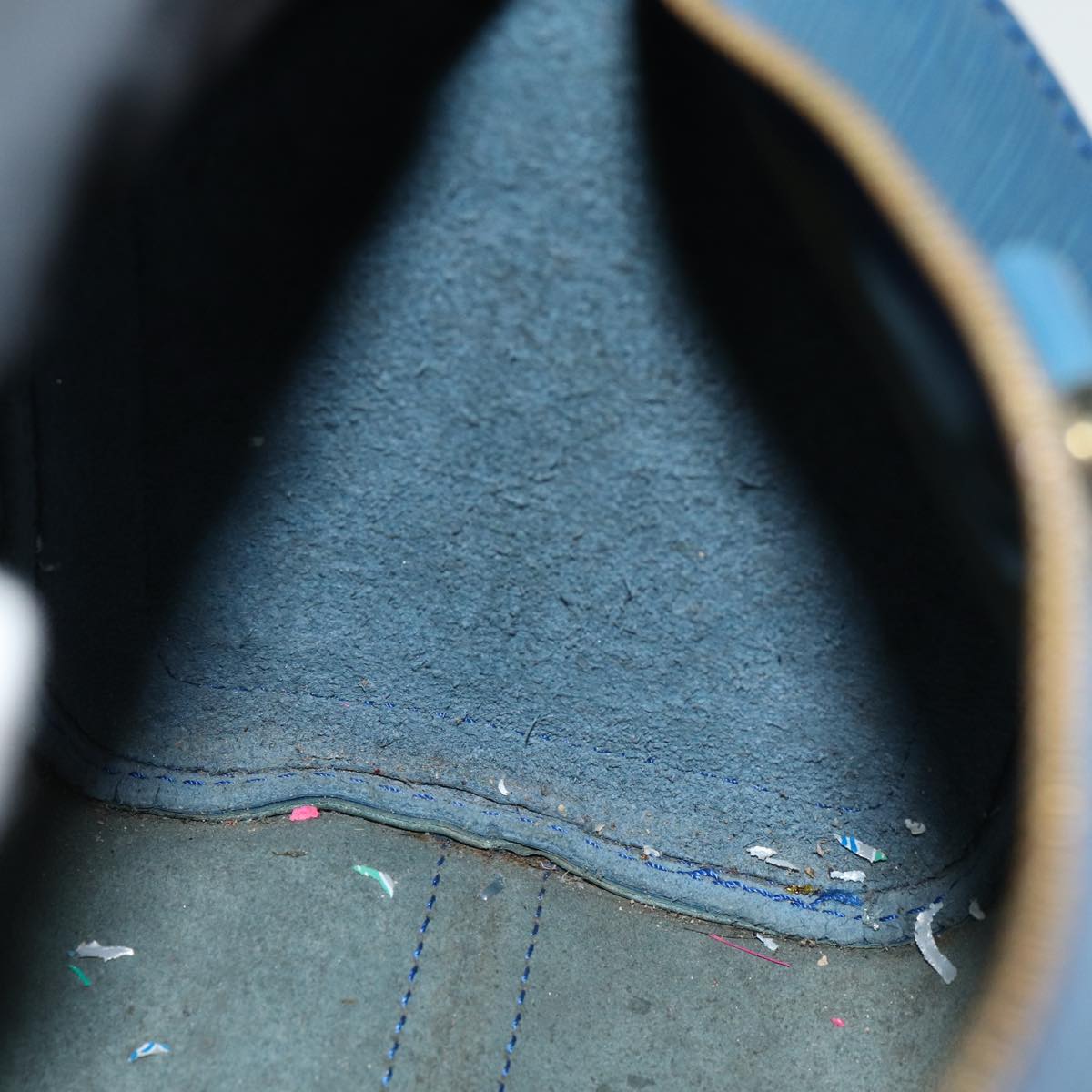LOUIS VUITTON Epi Speedy 25 Hand Bag Toledo Blue M43015 LV 85451