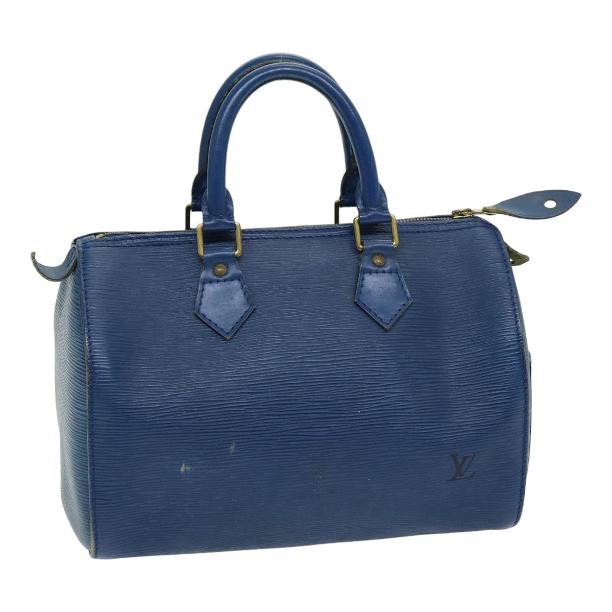 LOUIS VUITTON Epi Speedy 25 Hand Bag Toledo Blue M43015 LV 85451