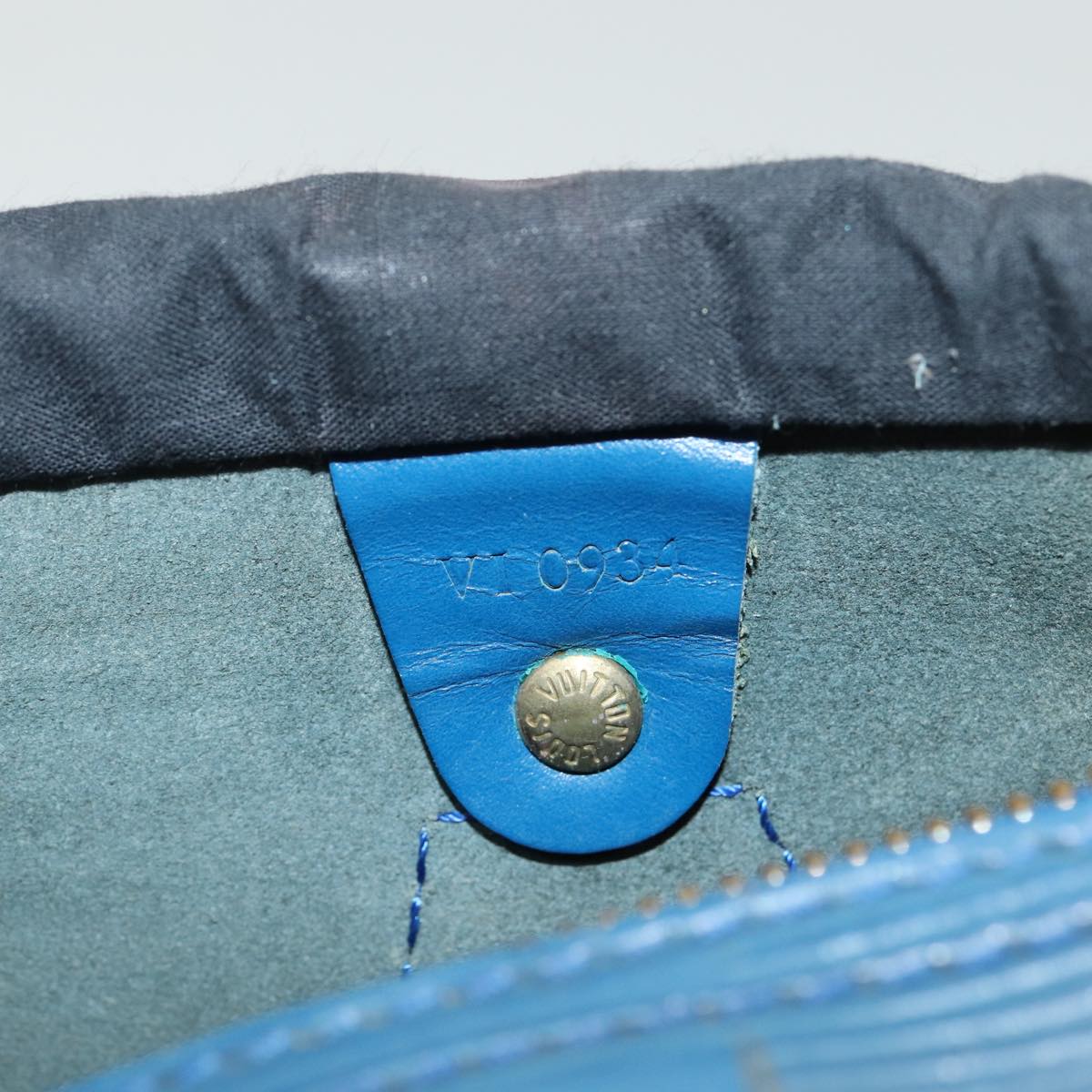 LOUIS VUITTON Epi Speedy 25 Hand Bag Toledo Blue M43015 LV 85451