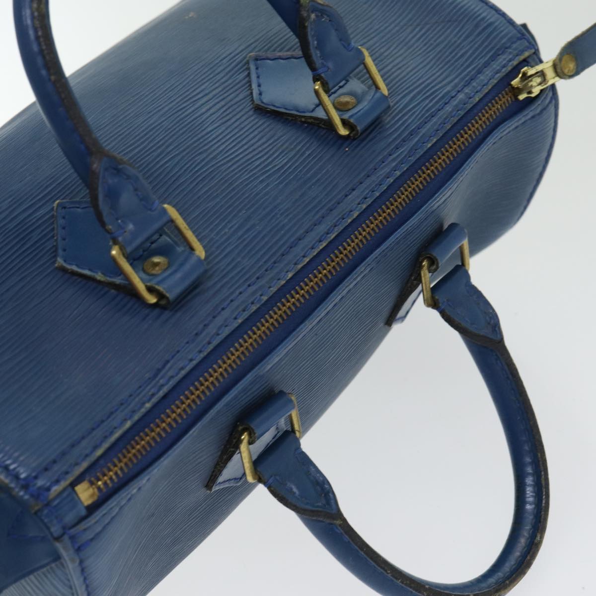 LOUIS VUITTON Epi Speedy 25 Hand Bag Toledo Blue M43015 LV 85451