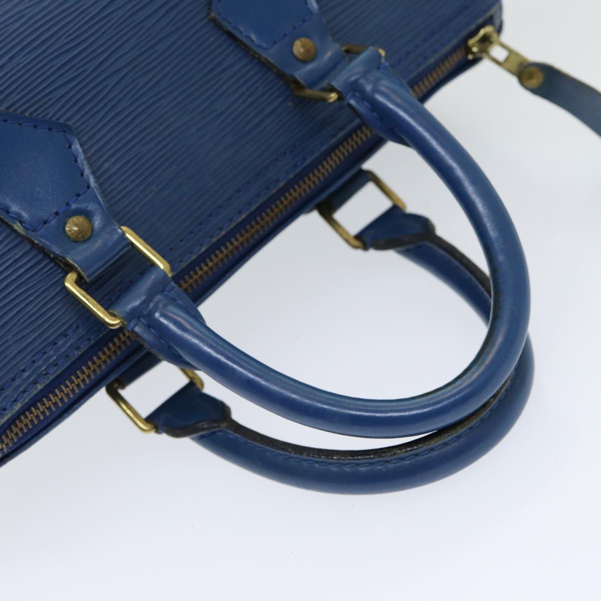 LOUIS VUITTON Epi Speedy 25 Hand Bag Toledo Blue M43015 LV 85451
