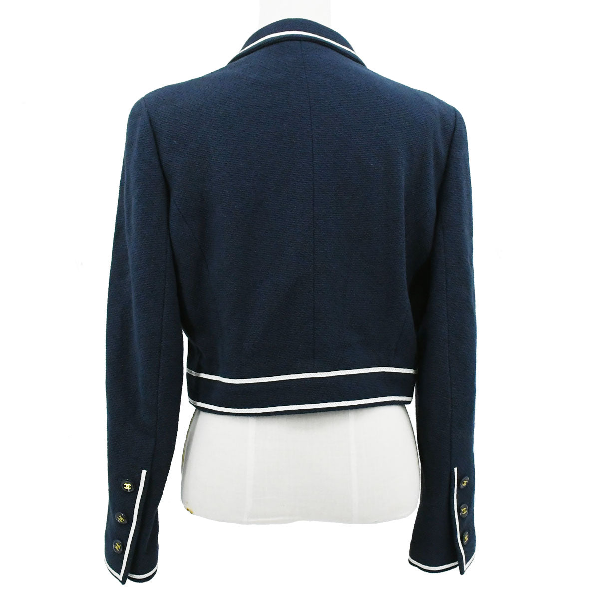 Luxury Chanel 1995 Spring CC-buttons bouclé cropped jacket #44