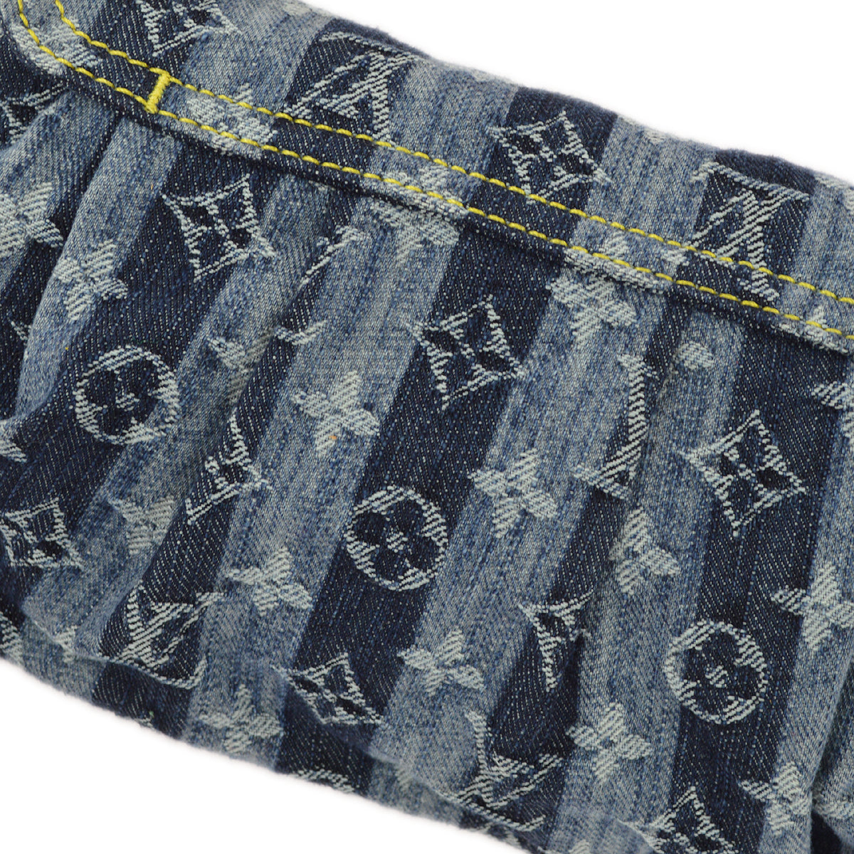 Louis Vuitton 2006 Mini Pleaty Handbag Monogram Denim Blue M95333