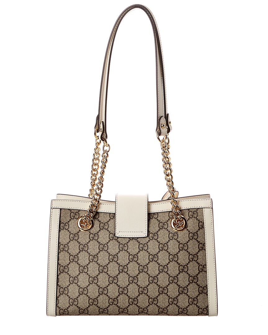 Gucci Padlock Small GG Supreme Canvas & Leather Shoulder Bag