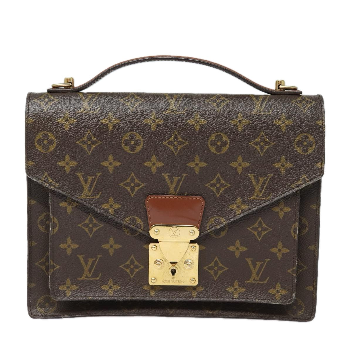 LOUIS VUITTON Monogram Monceau 28 Hand Bag 2way M51185 LV 85571