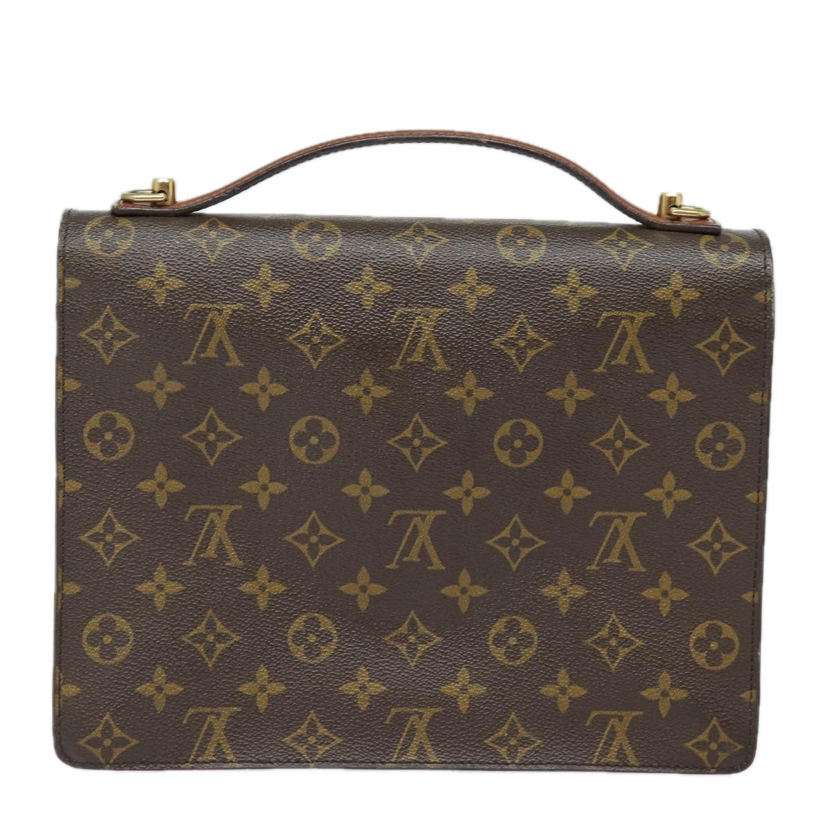 LOUIS VUITTON Monogram Monceau 28 Hand Bag 2way M51185 LV 85571