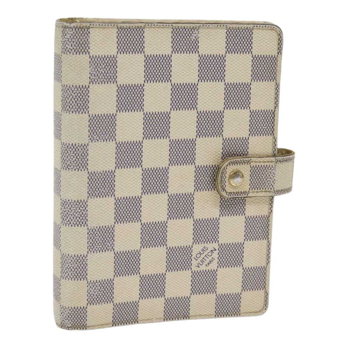 LOUIS VUITTON Damier Azur Agenda MM Day Planner Cover R20707 LV 85580