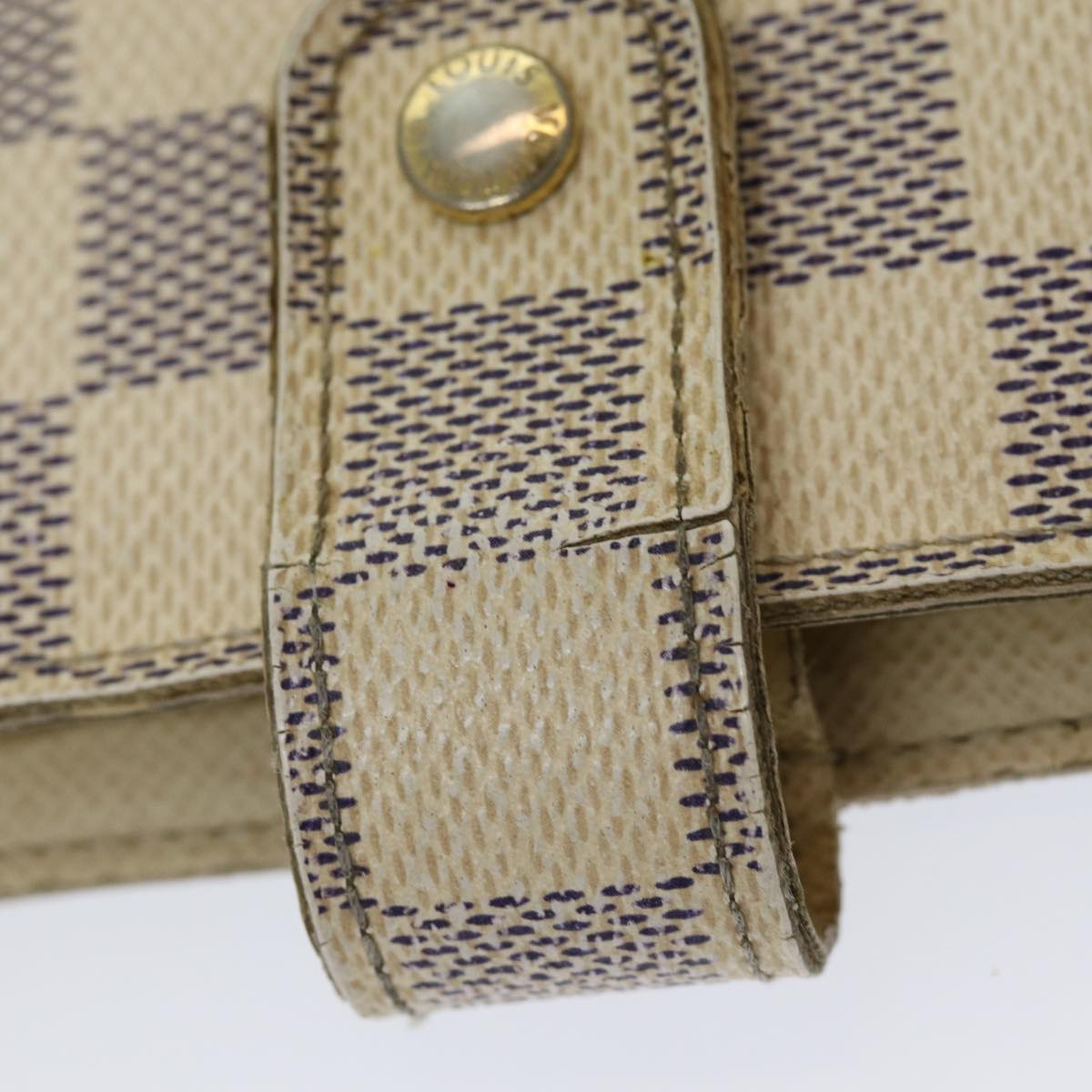 LOUIS VUITTON Damier Azur Agenda MM Day Planner Cover R20707 LV 85580