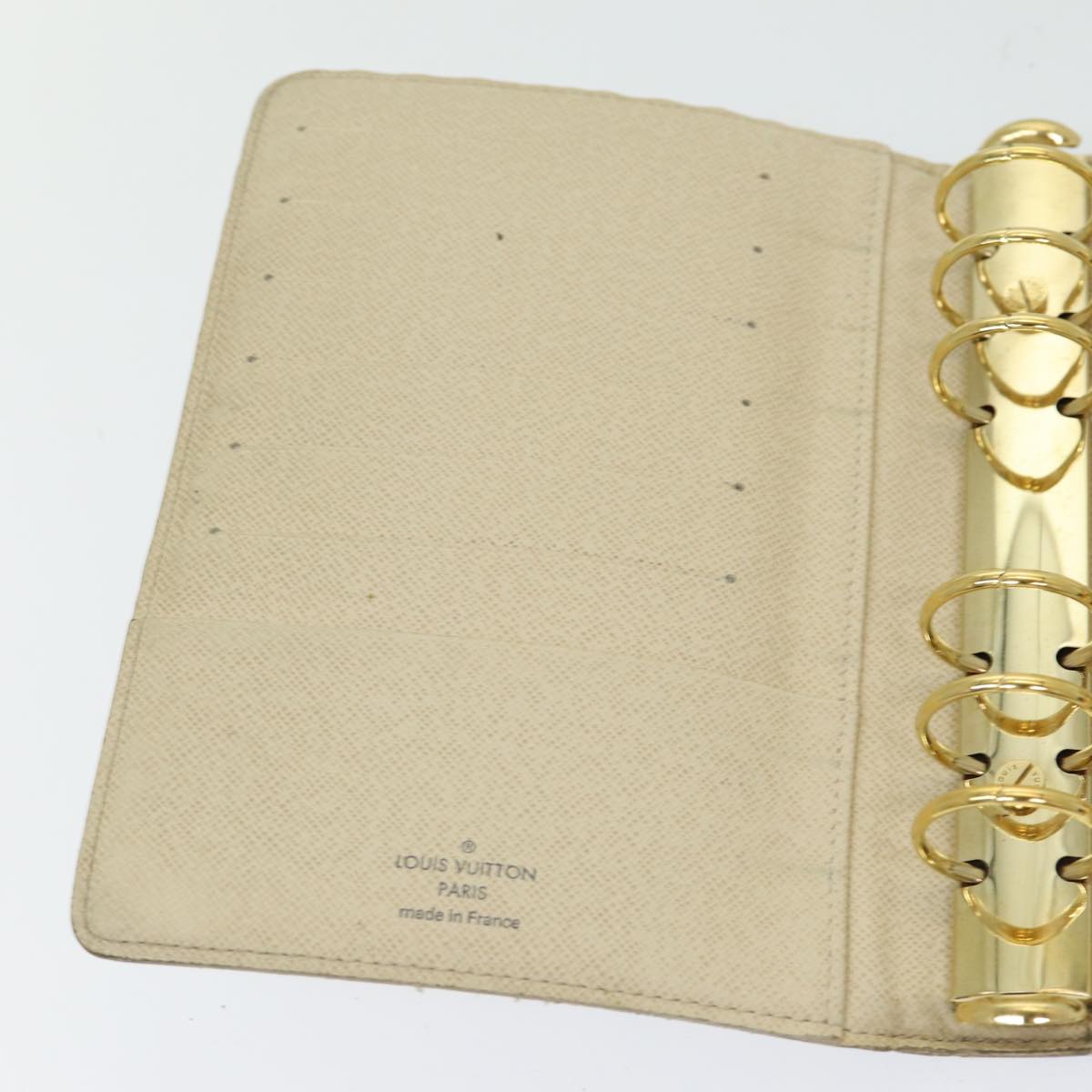 LOUIS VUITTON Damier Azur Agenda MM Day Planner Cover R20707 LV 85580