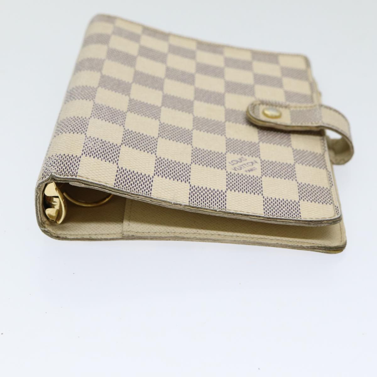 LOUIS VUITTON Damier Azur Agenda MM Day Planner Cover R20707 LV 85580