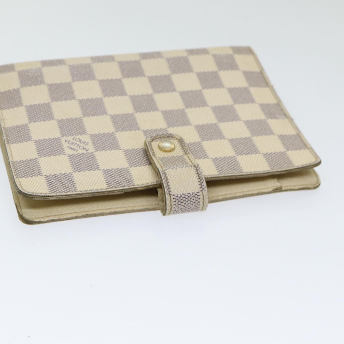 LOUIS VUITTON Damier Azur Agenda MM Day Planner Cover R20707 LV 85580