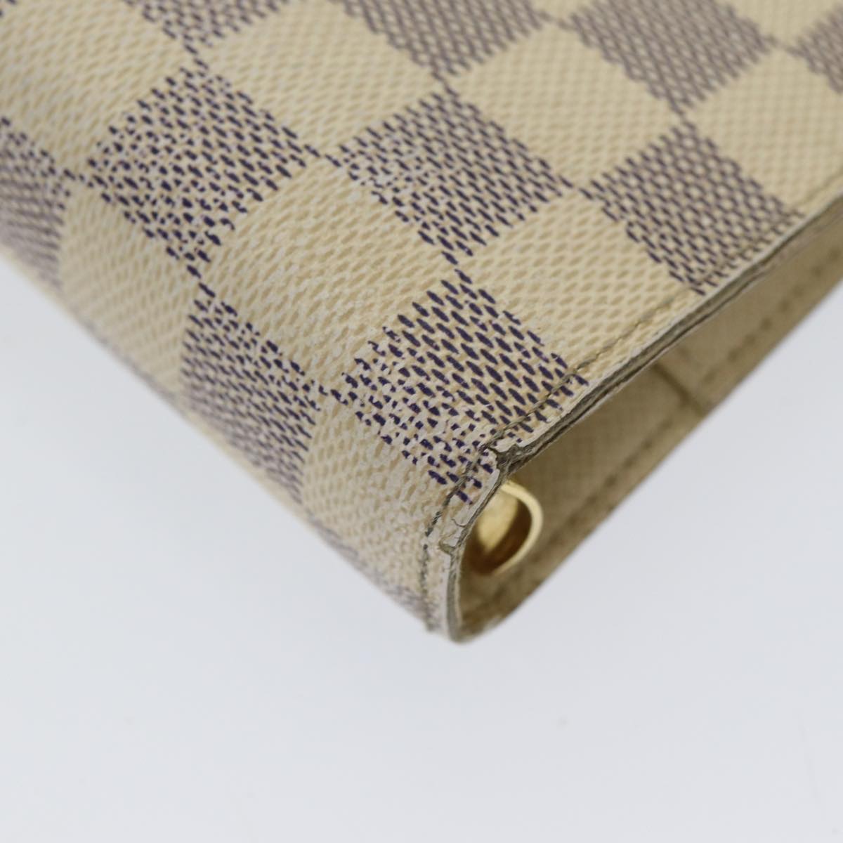 LOUIS VUITTON Damier Azur Agenda MM Day Planner Cover R20707 LV 85580