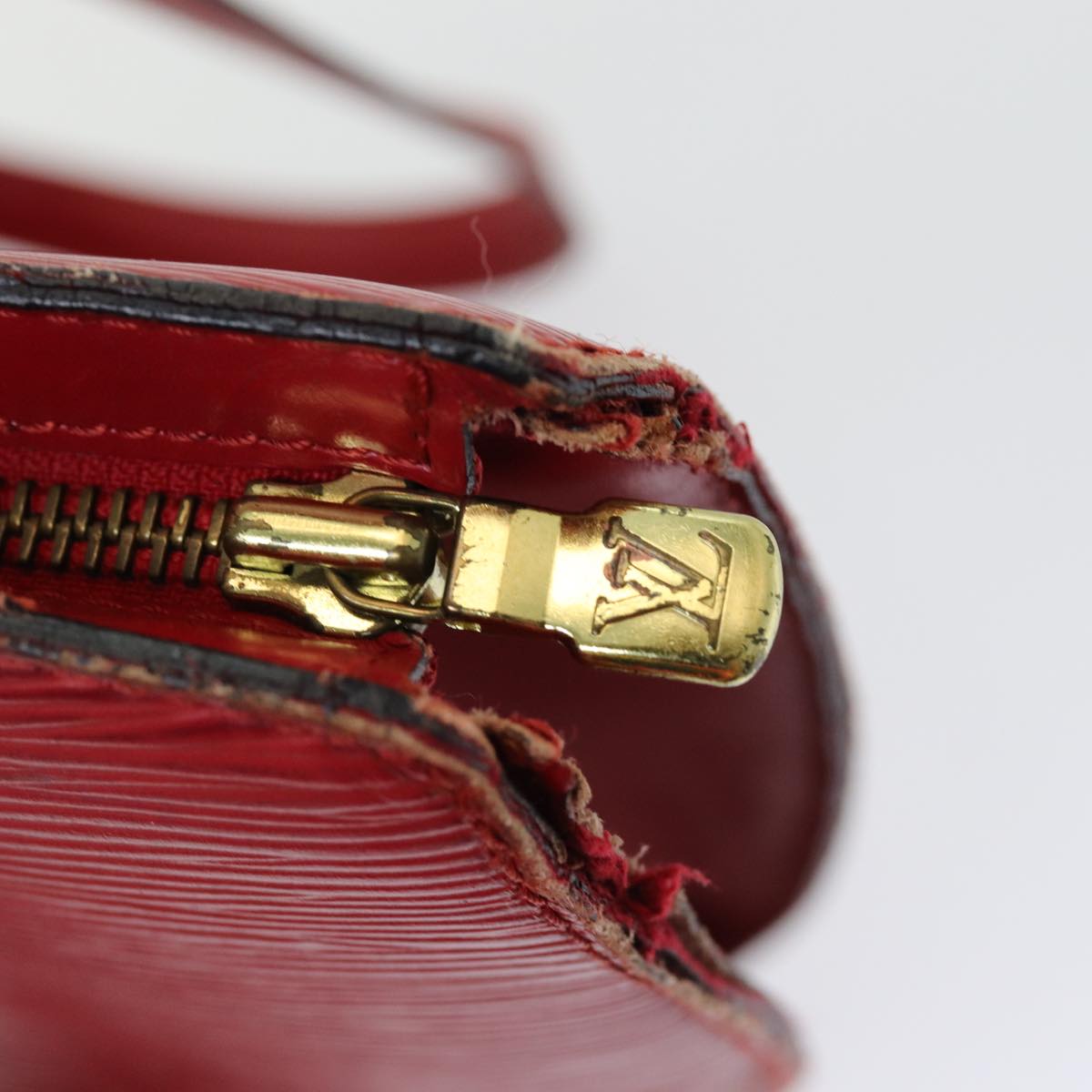LOUIS VUITTON Epi Saint Jacques Shopping Shoulder Bag Red M52277 LV 85589