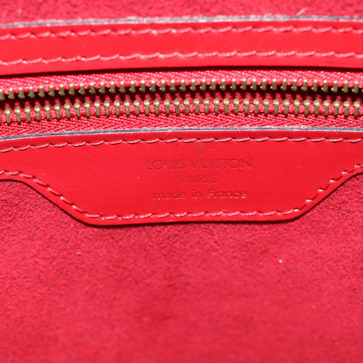 LOUIS VUITTON Epi Saint Jacques Shopping Shoulder Bag Red M52277 LV 85589