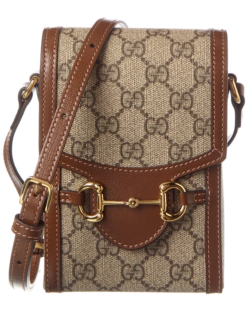 Luxury Gucci Trending 2025 Horsebit 1955 Mini GG Supreme Canvas & Leather Bag