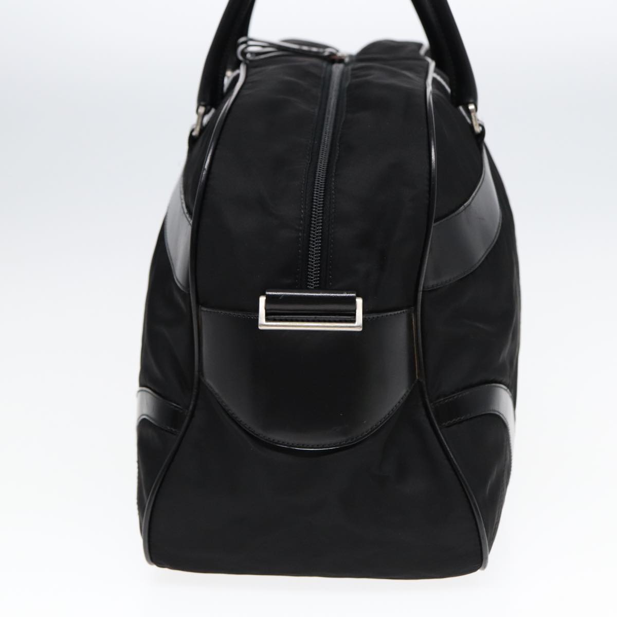 Luxury Prada Shoulder Bag Nylon Black Silver  85626