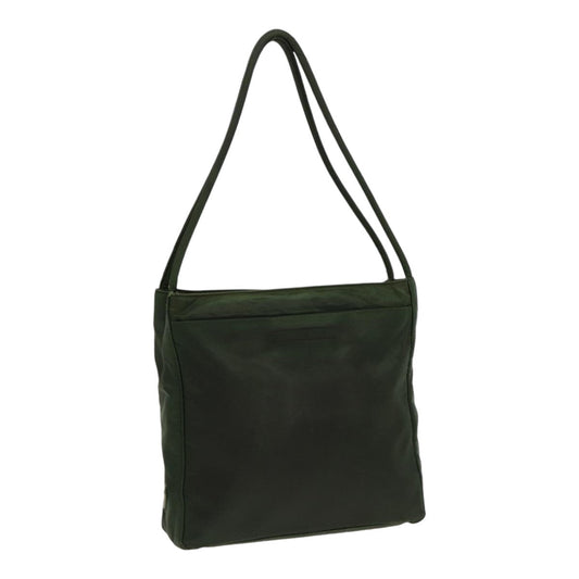 Luxury Prada Tote Bag Nylon Khaki Silver  85642