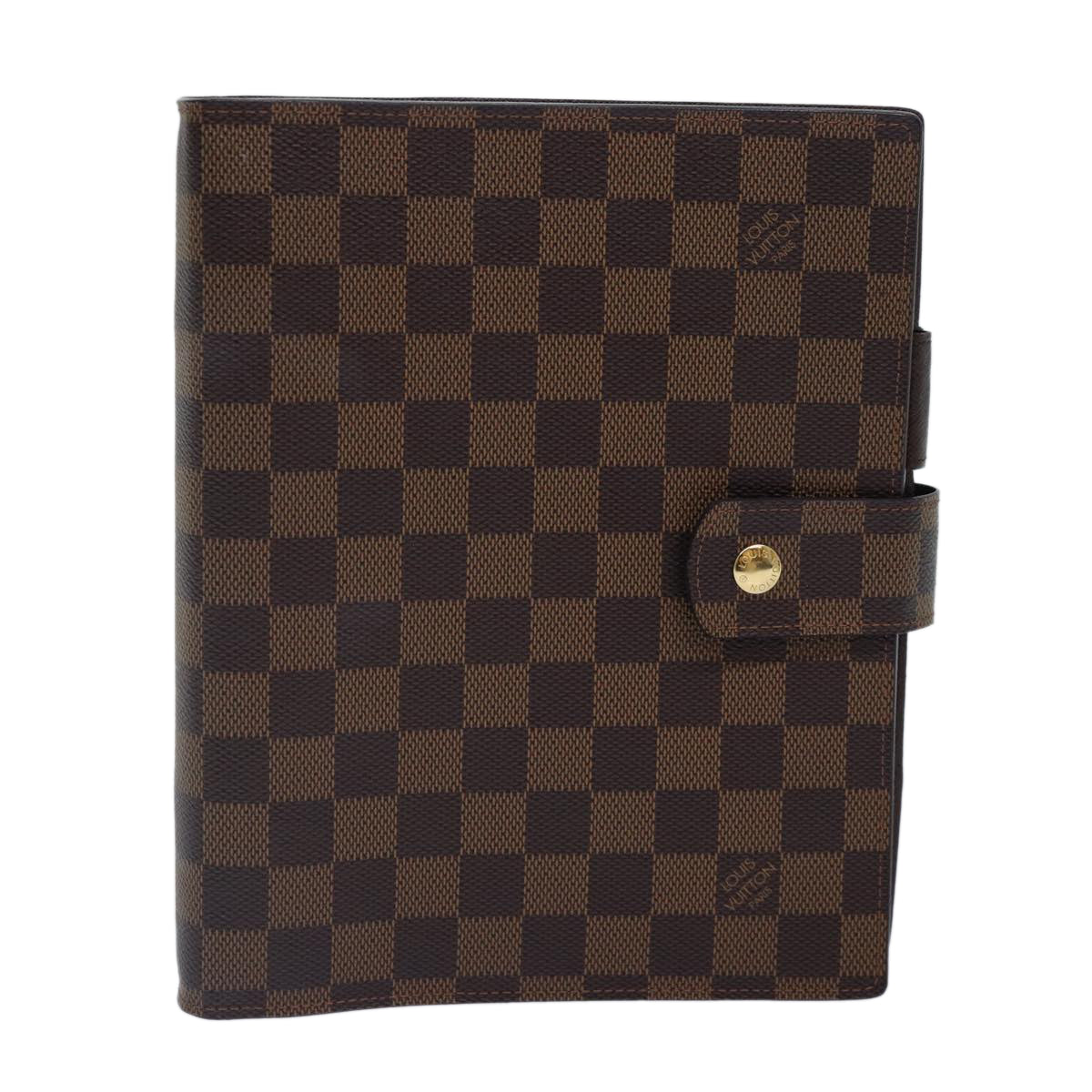 LOUIS VUITTON Damier Ebene Agenda GM Day Planner Cover R20107 LV 85660