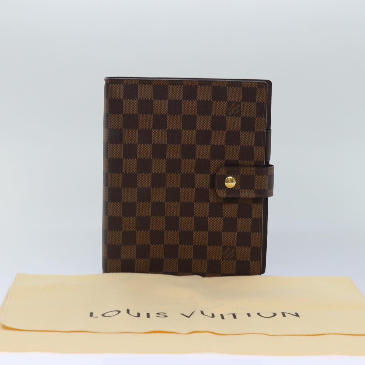 LOUIS VUITTON Damier Ebene Agenda GM Day Planner Cover R20107 LV 85660