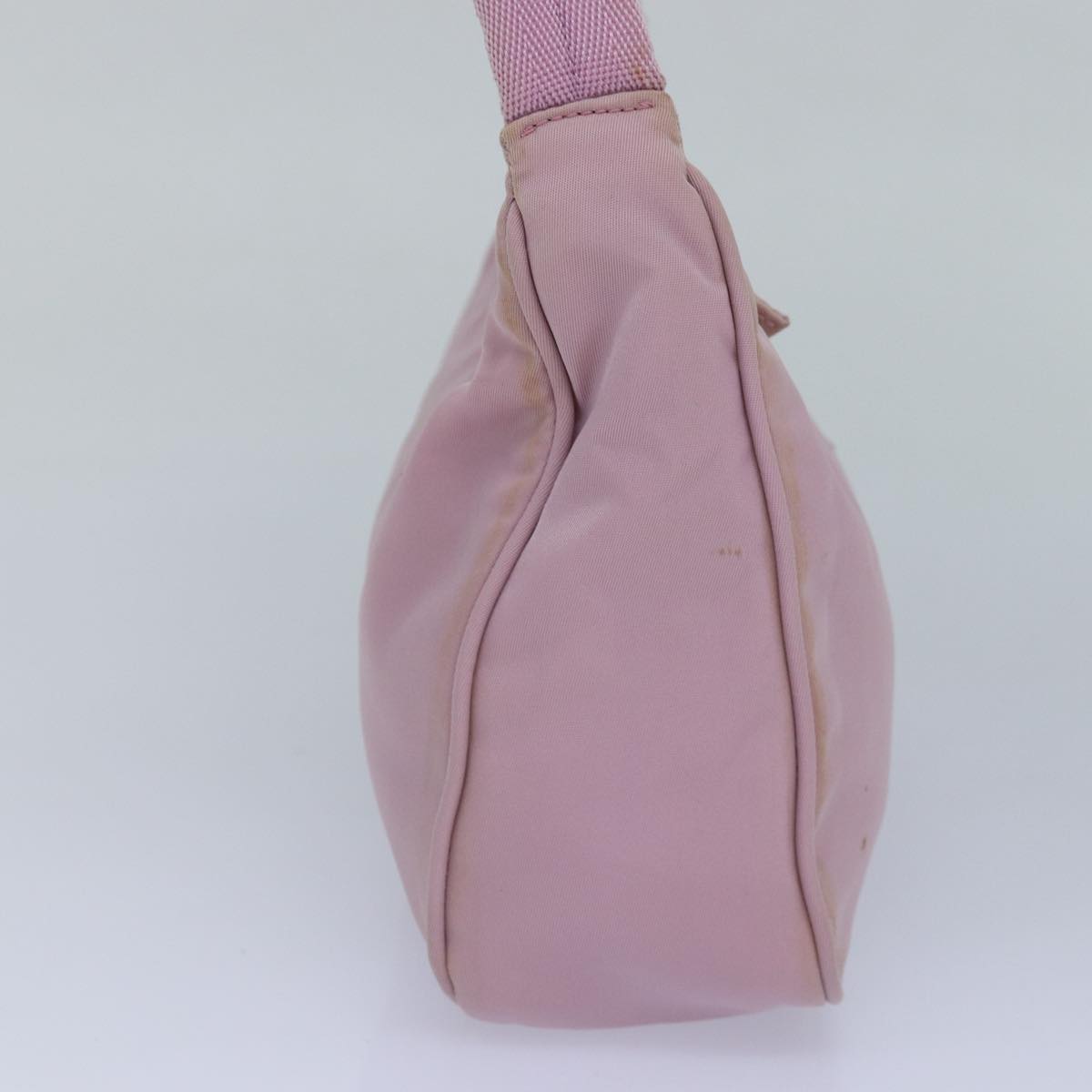 Luxury Prada Hand Bag Nylon Pink Silver  85665