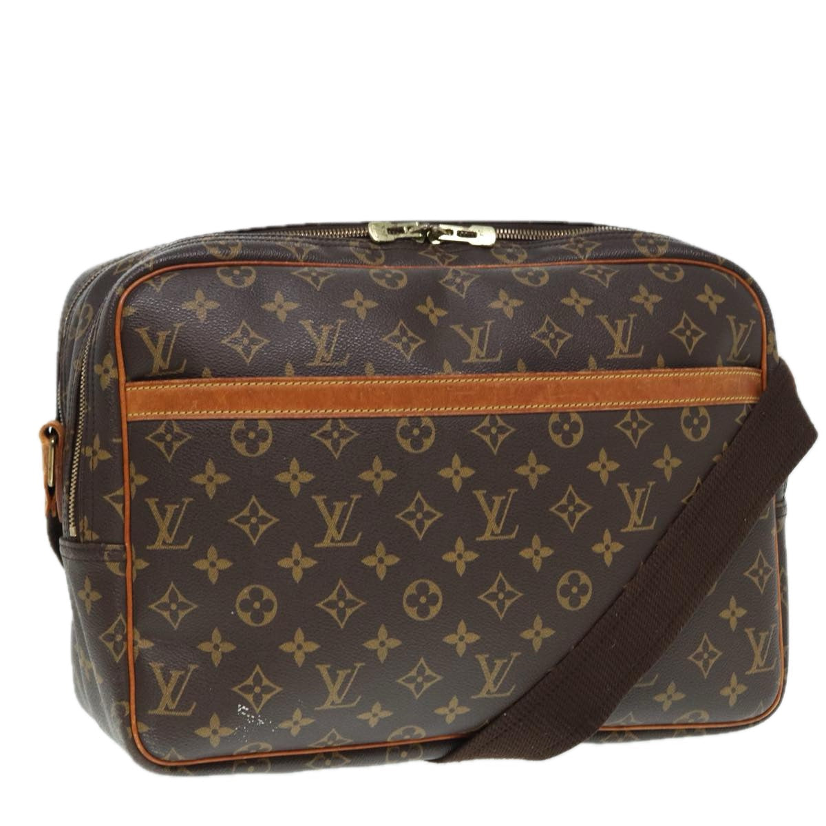 LOUIS VUITTON Monogram Reporter GM Shoulder Bag M45252 LV 85673