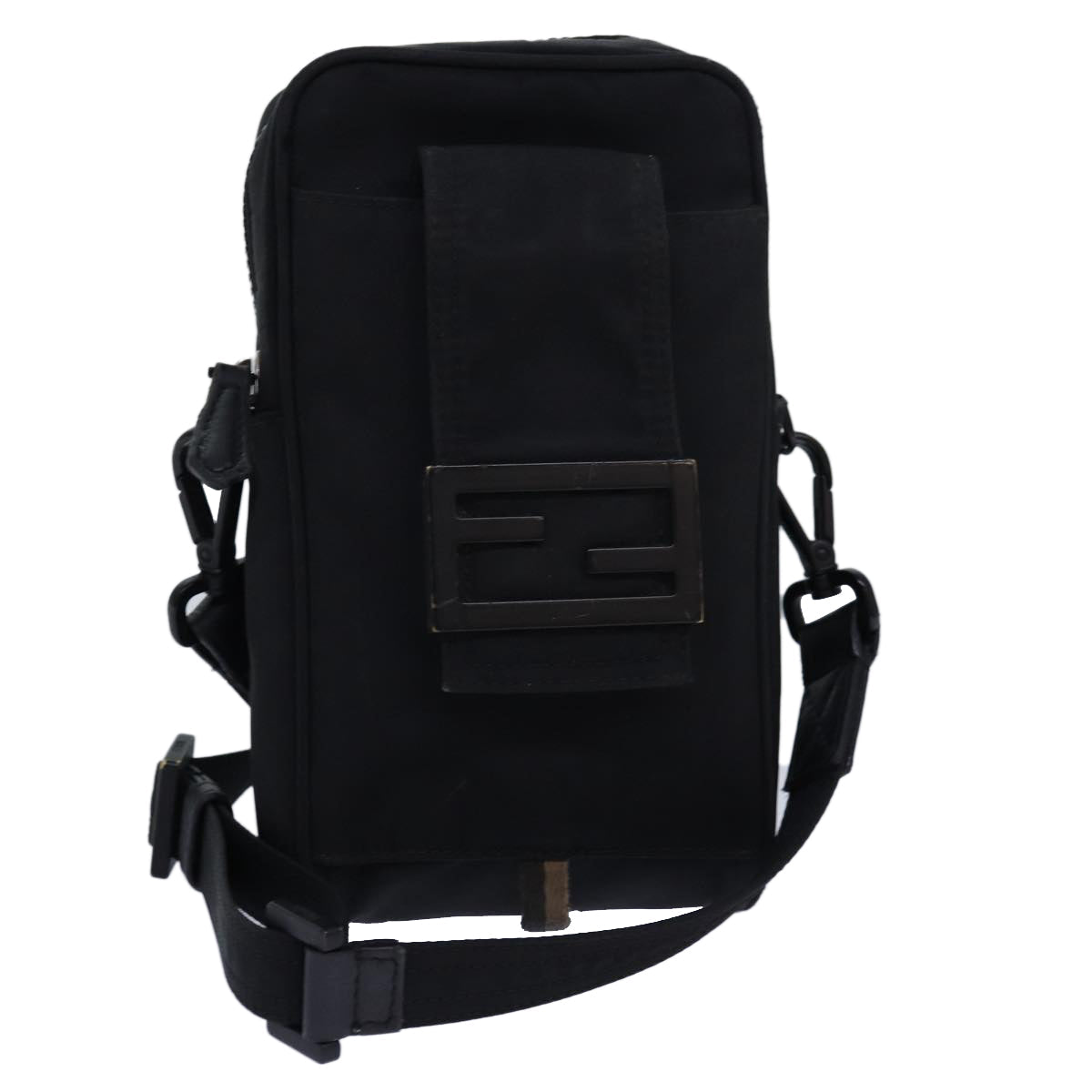 Luxury Fendi Shoulder Bag Nylon Black85694