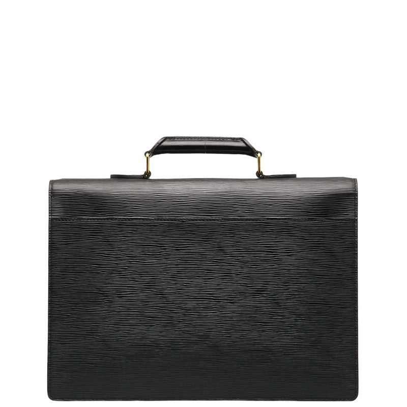 Louis Vuitton Epi Celebrity Concierge Business Bag Briefcase Handbag M54422 Noneir Black Leather Men Louis Vuitton