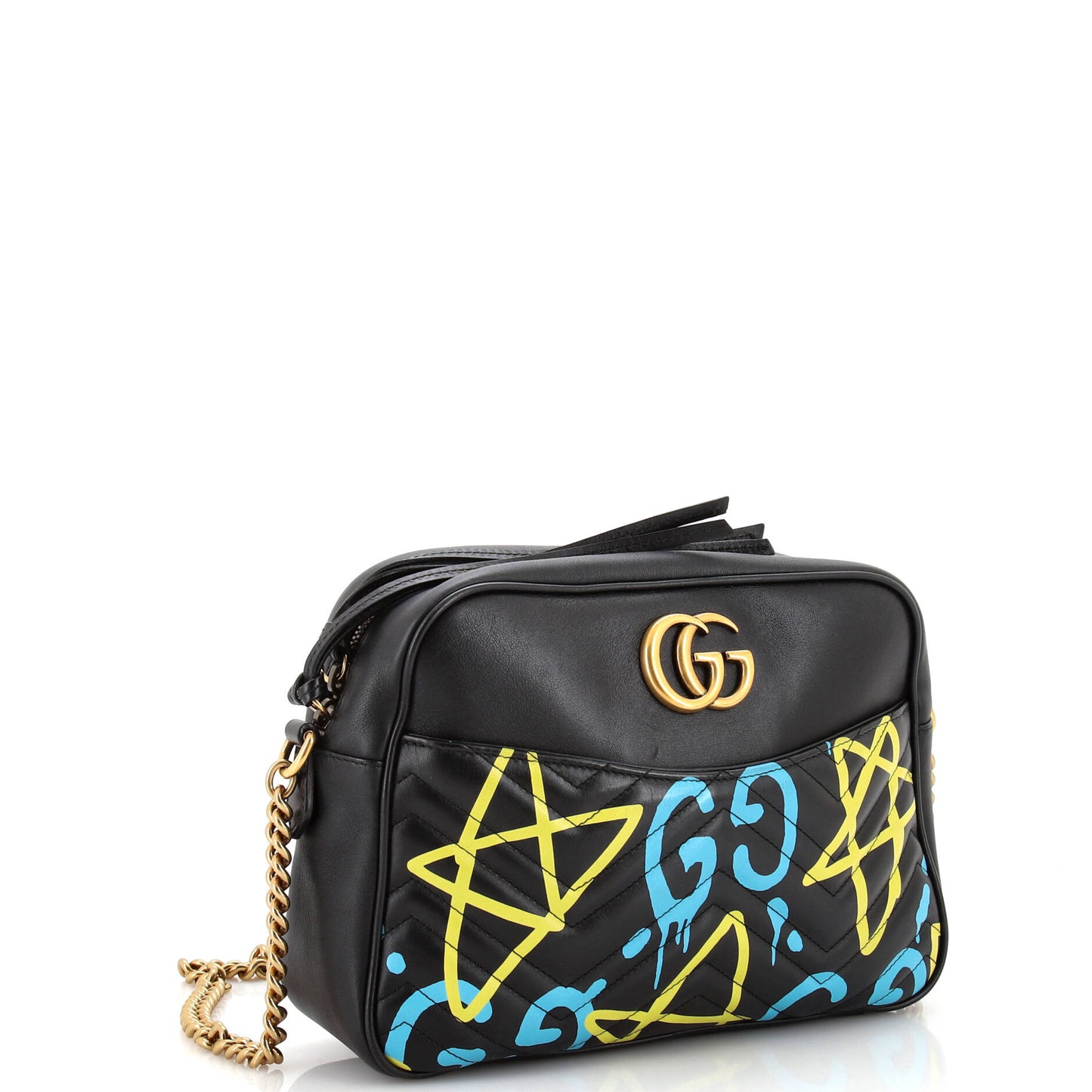 GG Marmont Shoulder Bag GucciGhost Matelasse Leather Medium