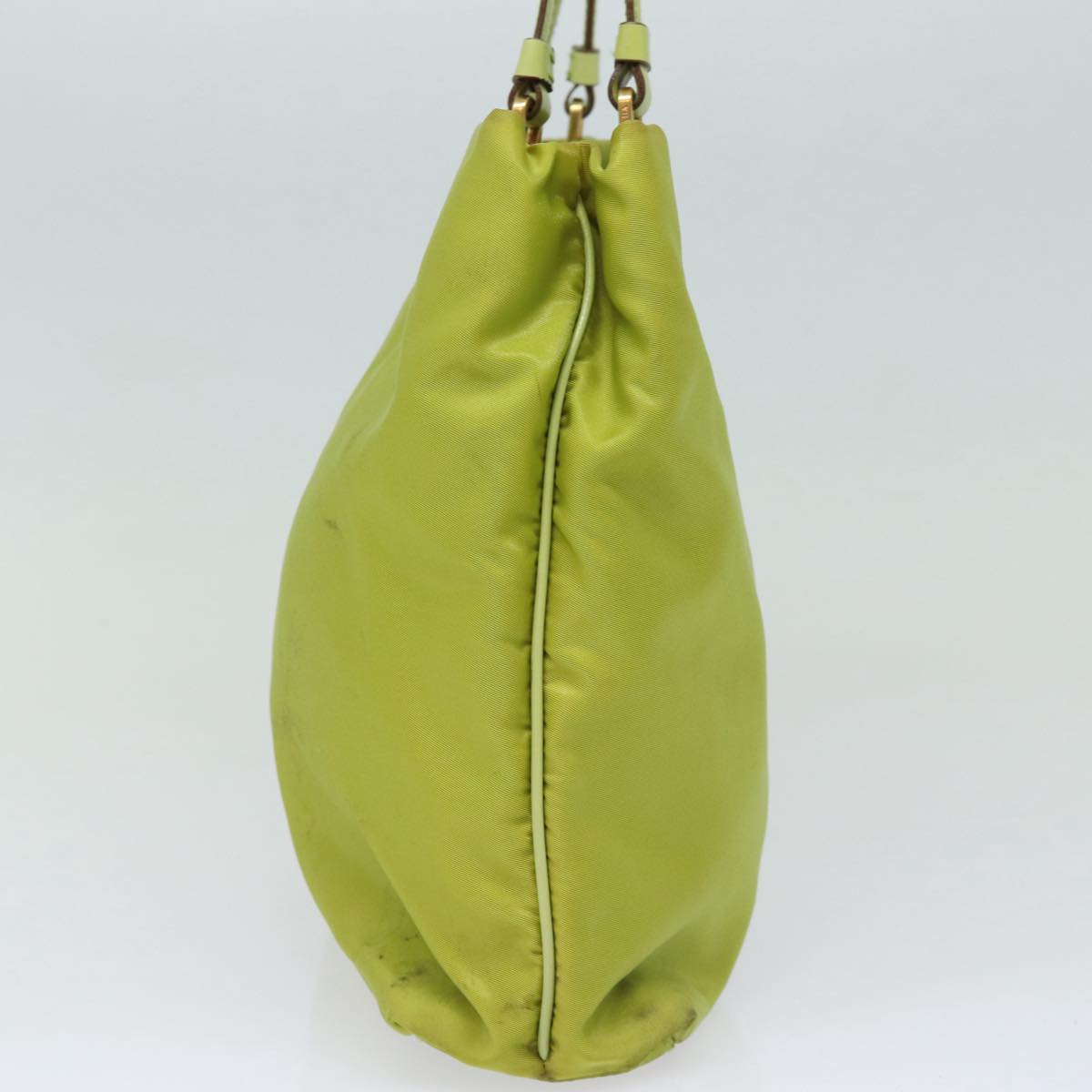 Luxury Prada Shoulder Bag Nylon Green Gold  85715