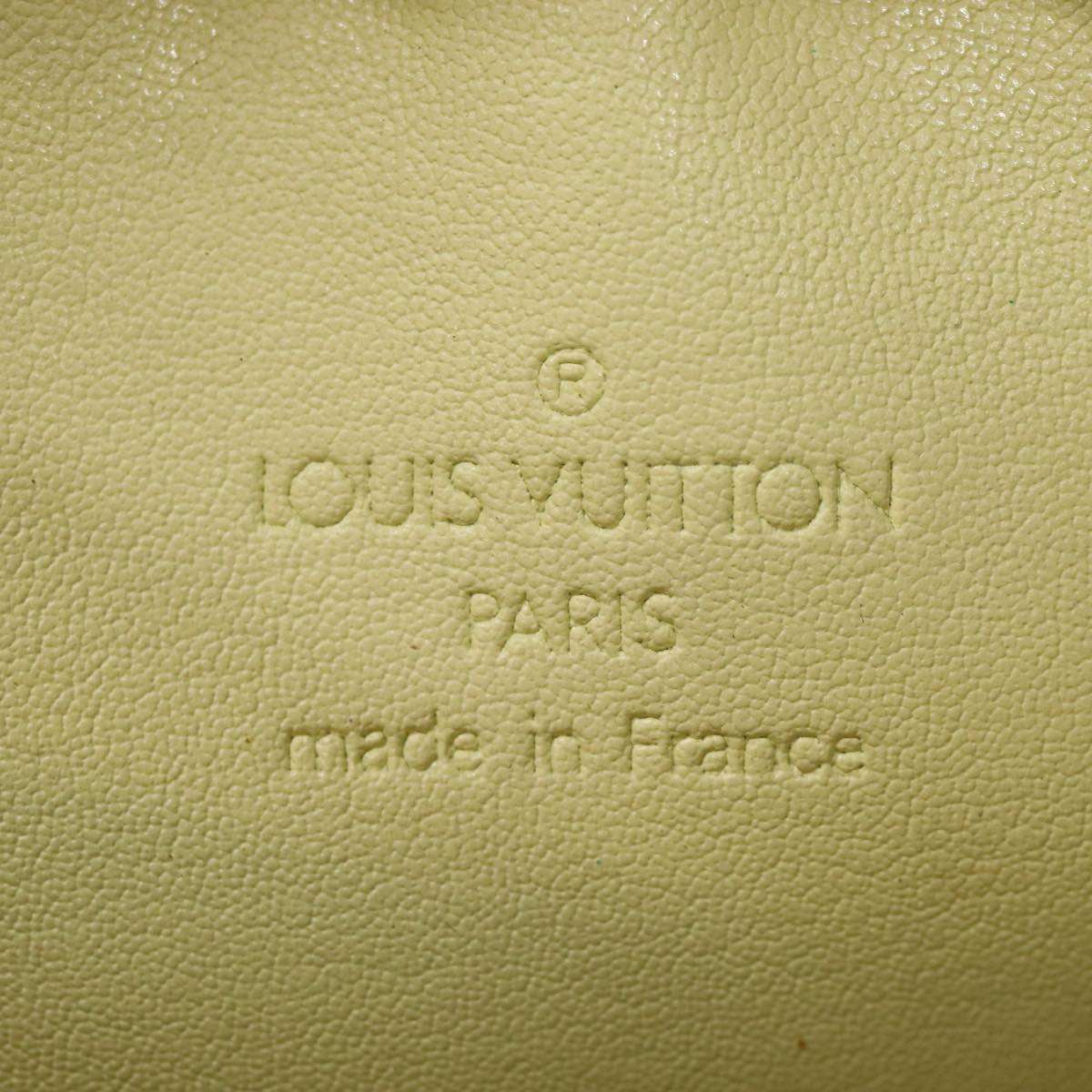 LOUIS VUITTON Monogram Vernis Wooster Shoulder Bag Yellow M91075 LV 85730