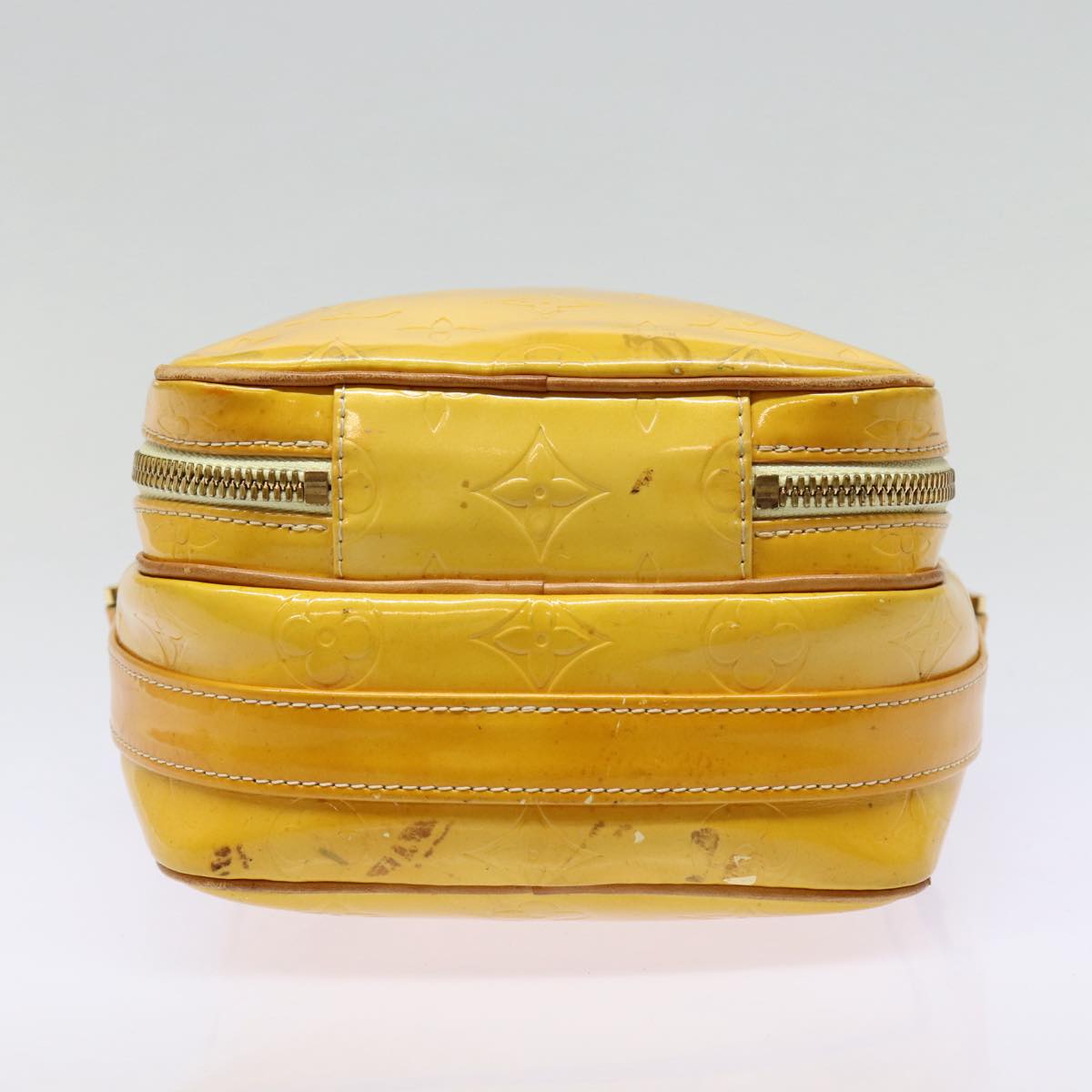 LOUIS VUITTON Monogram Vernis Wooster Shoulder Bag Yellow M91075 LV 85730
