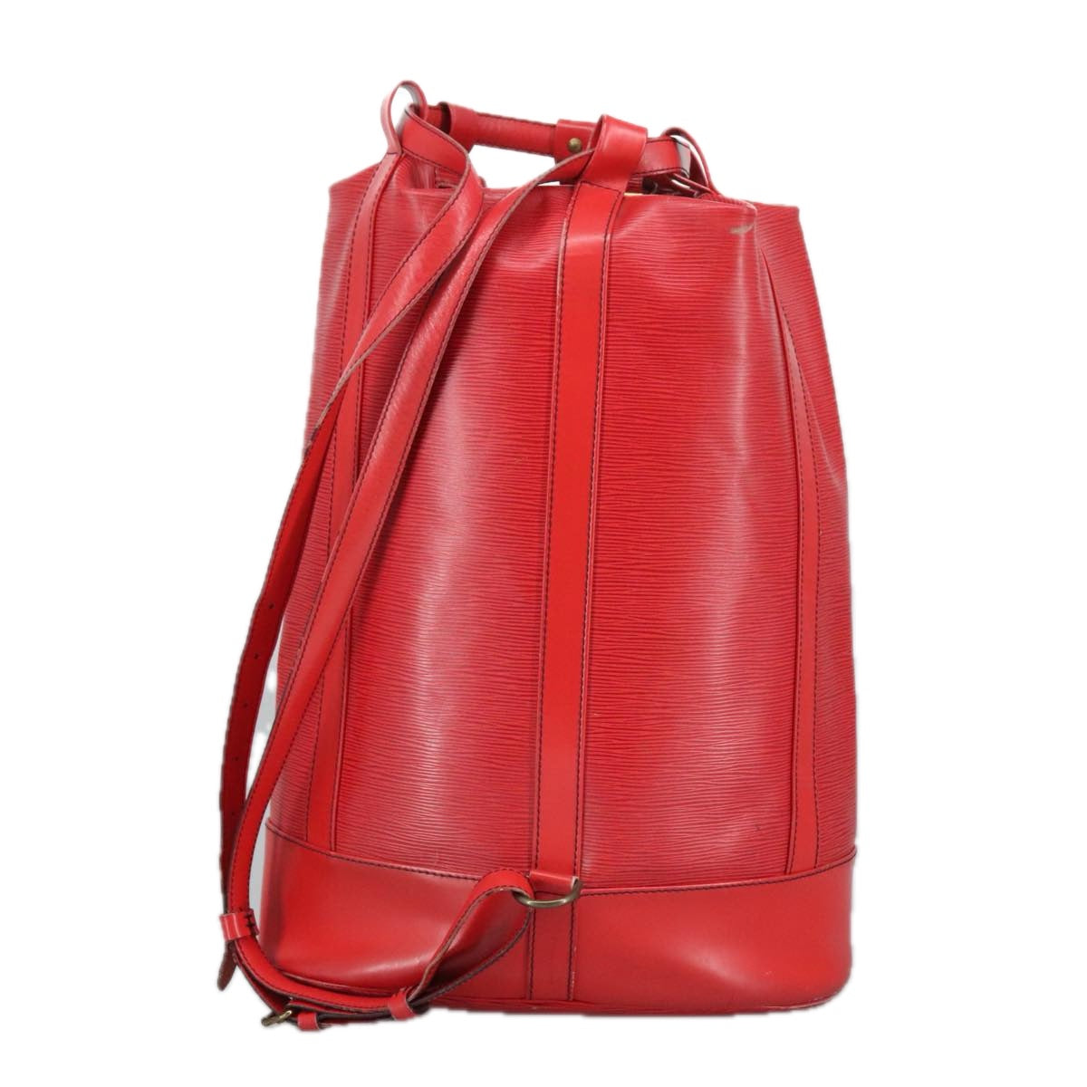 LOUIS VUITTON Epi Randonnee GM Shoulder Bag Red M43087 LV 85734