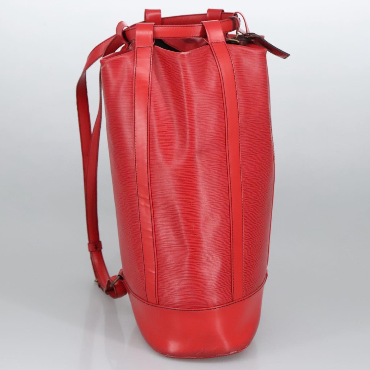 LOUIS VUITTON Epi Randonnee GM Shoulder Bag Red M43087 LV 85734