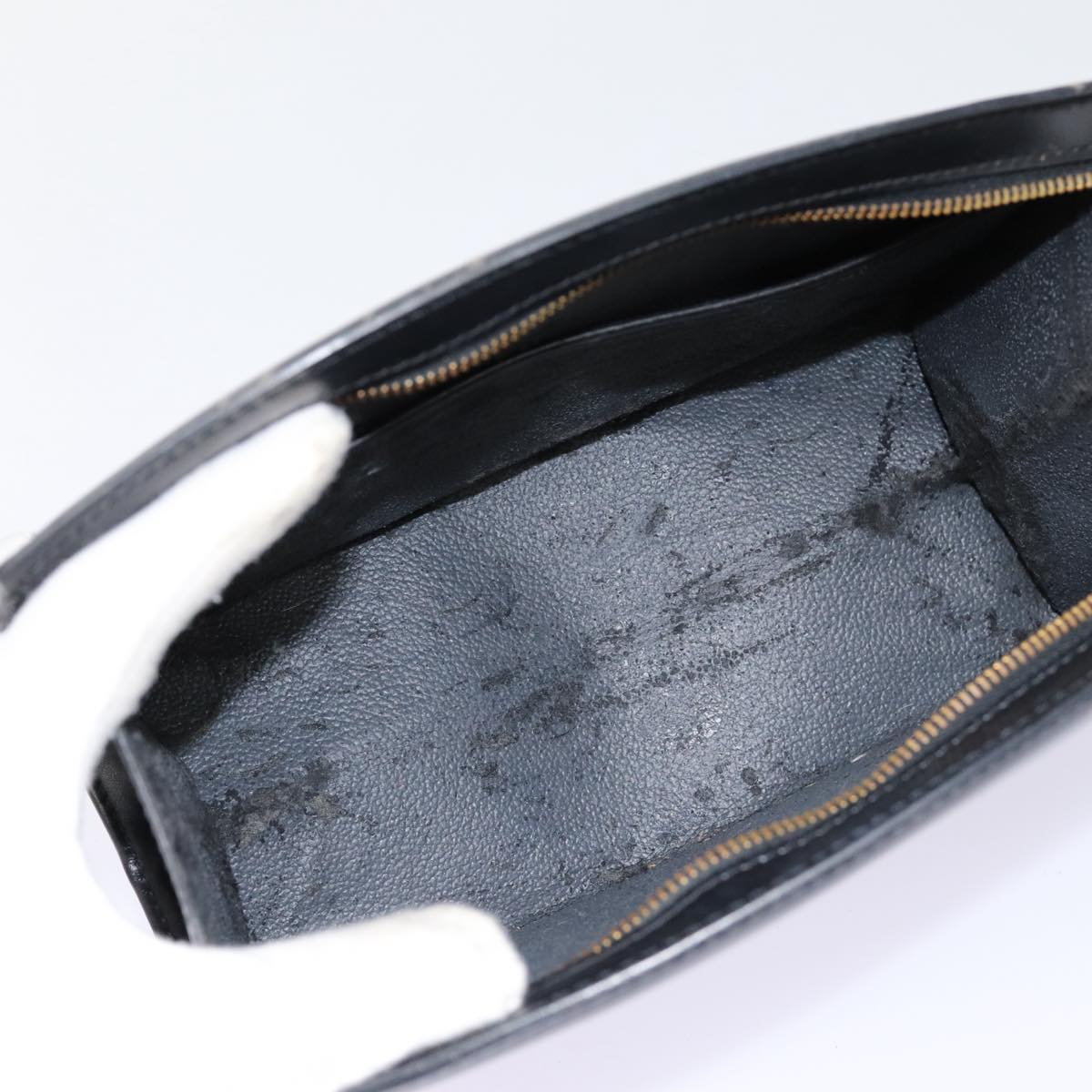LOUIS VUITTON Epi Trousse Crete Pouch Black M48402 LV 85737