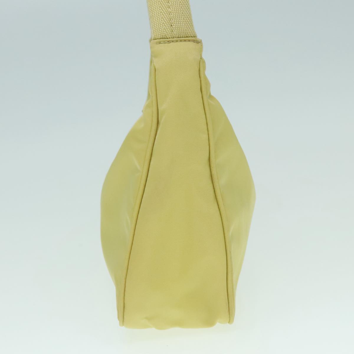 Luxury Prada Hand Bag Nylon Yellow Silver  85763