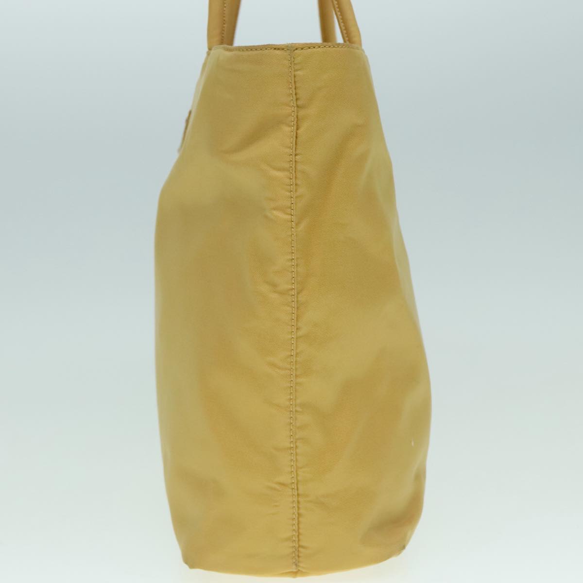 Luxury Prada Tote Bag Nylon Yellow Silver  85764