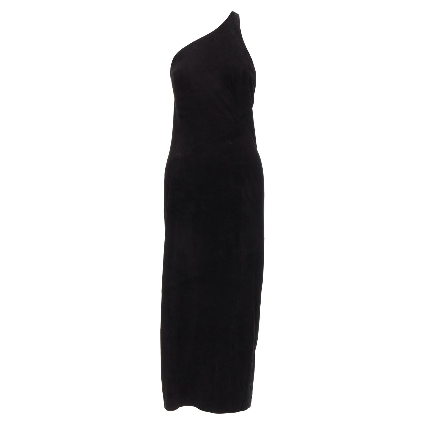 Gucci Tom Ford genuine suede buckle backless pencil dress
