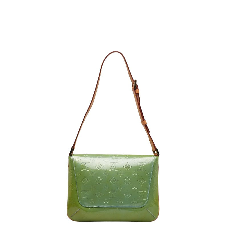 Louis Vuitton Monogram Vernis Thompson Street Shoulder Bag M91009 Ba Blue Green Patenter  Louis Vuitton
