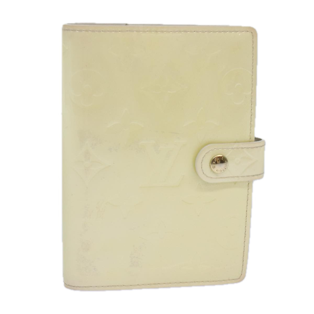 LOUIS VUITTON Vernis Agenda PM Day Planner Cover Perle R21010 LV 85800