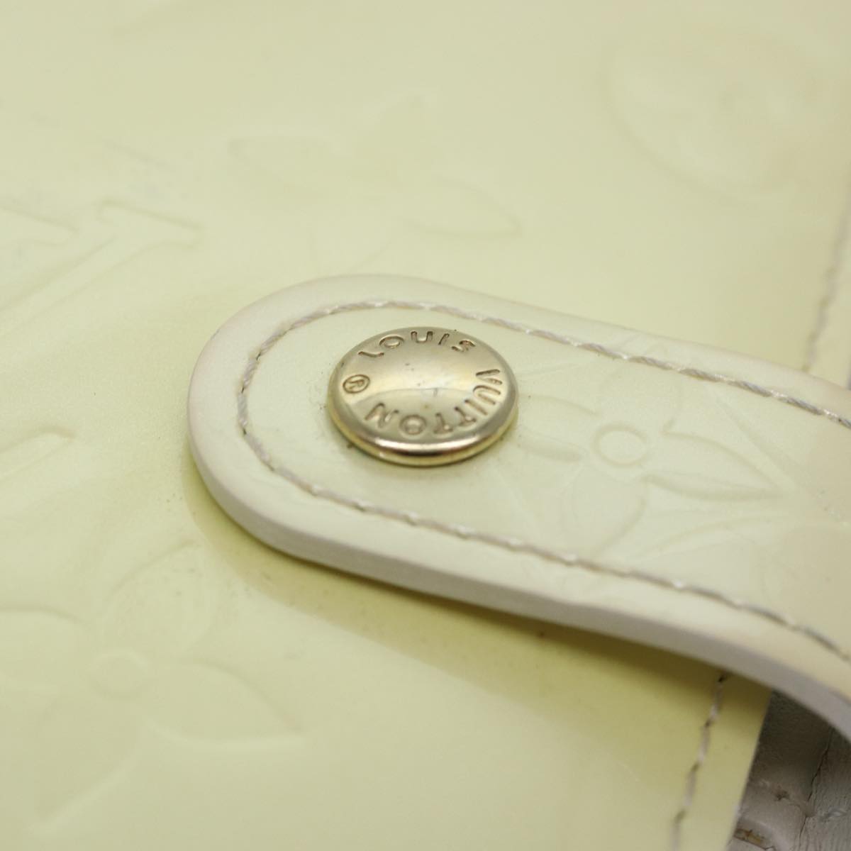 LOUIS VUITTON Vernis Agenda PM Day Planner Cover Perle R21010 LV 85800